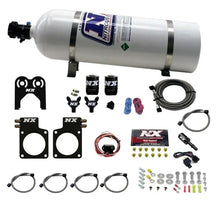 Load image into Gallery viewer, Nitrous Express Nissan GT-R Nitrous Plate Kit (35-300HP) w/15lb Bottle - Side View