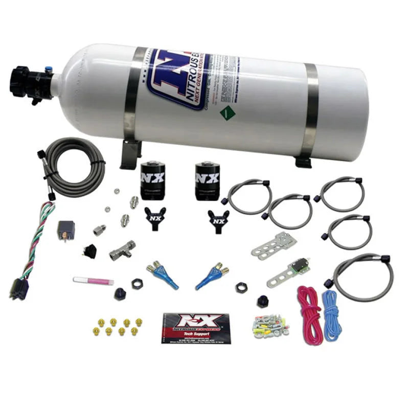 Nitrous Express Nitrous Kit (50-125HP) w/15lb Bottle fits 1992-1995 Chevrolet / GMC / Geo / Oldsmobile / Pontiac TBI - Mai...