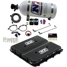 Load image into Gallery viewer, Nitrous Express Nitrous Kit w/Billet LT4 Supercharger Lid w/10lb Bottle - Back View