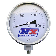 Load image into Gallery viewer, Nitrous Express Nitrous Pressure Gauge 4in-High Accuracy - Side View