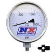 Load image into Gallery viewer, Nitrous Express Nitrous Pressure Gauge 4in-High Accuracy 6AN - Side View