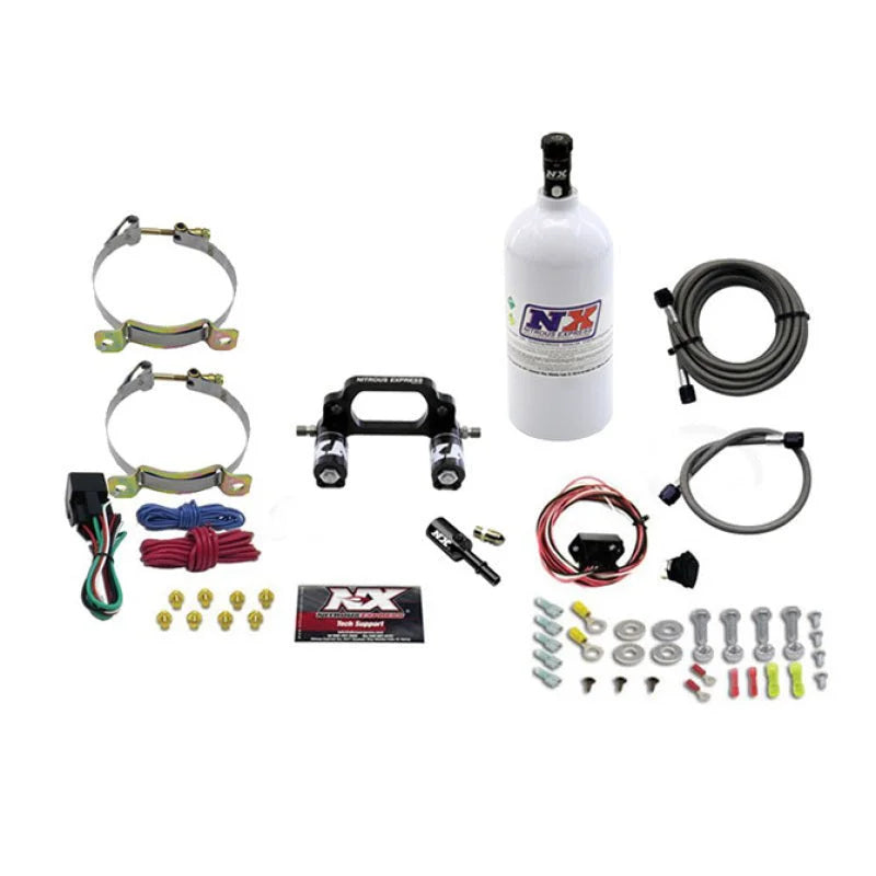 Nitrous Express Polaris RZR 800cc Nitrous Plate Kit w/2.5lb Bottle - Side View