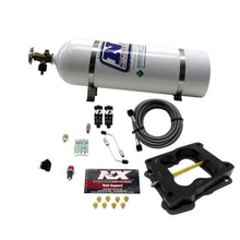 Load image into Gallery viewer, Nitrous Express Q-Jet/Holley Spread Bore Hitman Nitrous Kit (100-150-200HP) w/15lb Bottle - Main Product View