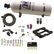 Load image into Gallery viewer, Nitrous Express Q-Jet/Holley Spread Bore Hitman Plus Nitrous Kit (50-200HP) w/15lb Bottle - Side View