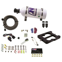 Load image into Gallery viewer, Nitrous Express Q-Jet/Holley Spread Bore Hitman Plus Nitrous Kit (50-200HP) w/5lb Bottle - Side View