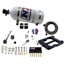 Load image into Gallery viewer, Nitrous Express Q-Jet/Holley Spread Bore Nitrous Kit (50-300HP) w/10lb Bottle - Side View