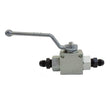 Load image into Gallery viewer, Nitrous Express Remote Shutoff Nitrous Valve 6AN Male Inlet and Outlet - Side View