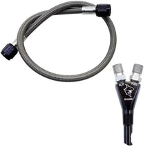Load image into Gallery viewer, Nitrous Express Shark SHO 400 HP EFI Nozzle w/2ft SHO Hose - Side View