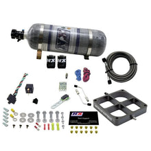 Load image into Gallery viewer, Nitrous Express Single Entry Crossbar 8500 Based Throttle Body Nitrous Kit w/12lb Composite Bottle - Side View