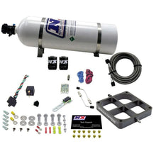 Load image into Gallery viewer, Nitrous Express Single Entry Crossbar 8500 Based Throttle Body Nitrous Kit w/15lb Bottle - Main Product View