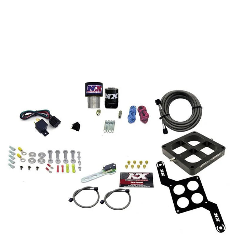Nitrous Express Single Entry Crossbar RNC .178 4150 Flange Nitrous Kit (250-650HP) w/No Bottle - Main Product View