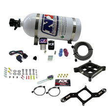 Load image into Gallery viewer, Nitrous Express Single Entry Crossbar RNC .178 4500 Flange Nitrous Kit (250-650HP) w/10lb Bottle - Back View