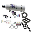 Load image into Gallery viewer, Nitrous Express Single Entry Crossbar RNC .178 4500 Flange Nitrous Kit (250-650HP) w/15lb Bottle - Side View