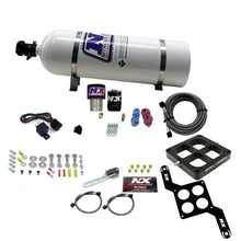 Load image into Gallery viewer, Nitrous Express Single Entry Crossbar RNC .178 4500 Flange Nitrous Kit (250-650HP) w/15lb Bottle - Side View