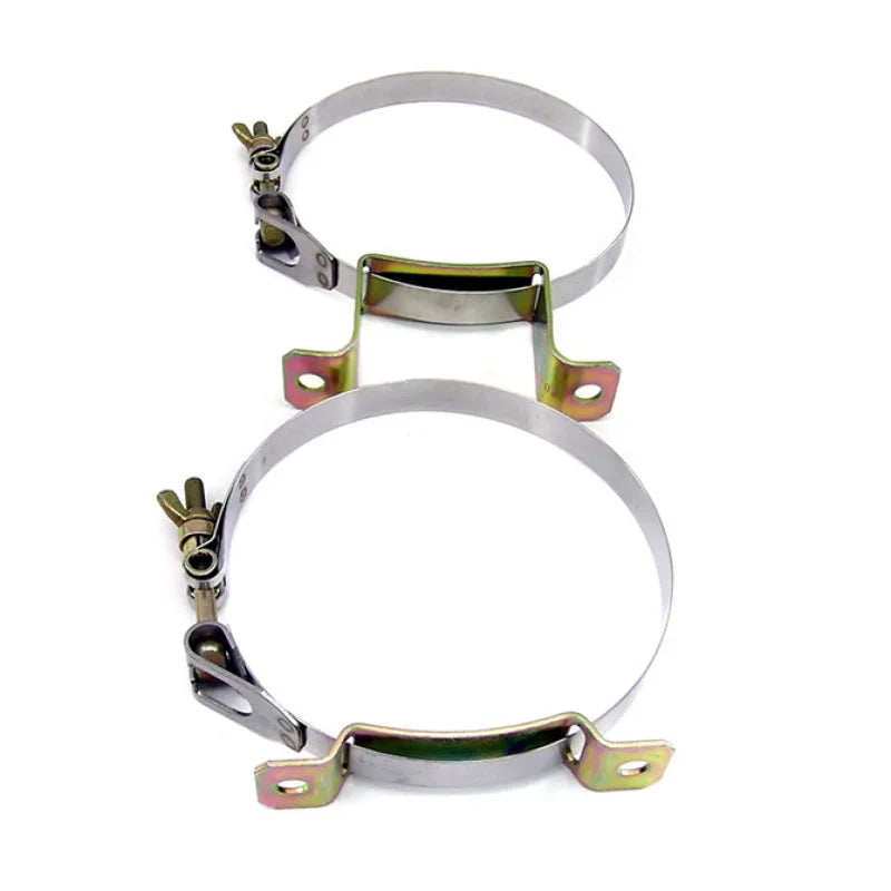 Nitrous Express Stainless Steel Bottle Brackets for 12lb Composite Bottles - Main Product View