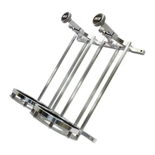 Load image into Gallery viewer, Nitrous Express Stand Up Dual Billet Bottle Bracket for 15lb Bottle (Flat Mount) - Main Product View