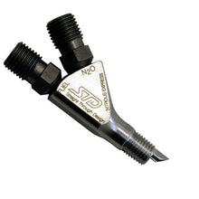 Load image into Gallery viewer, Nitrous Express Straight Thru Design Nozzle w/Fittings (Replaces Any 1/16 NPT Nozzle) - Side View