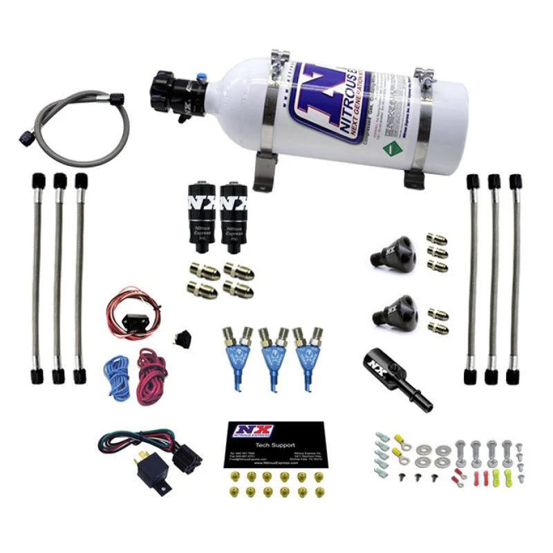 Nitrous Express Three Cyl EFI Piranha Nitrous Kit - Side View