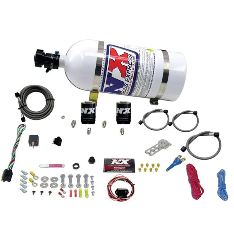 Nitrous Express Universal Fly By Wire Single Nozzle Nitrous Kit w/10lb Bottle (Incl TPS Switch) - Main Product View