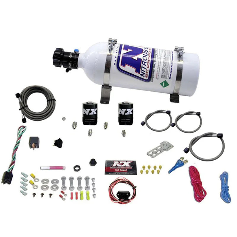 Nitrous Express Universal Fly By Wire Single Nozzle Nitrous Kit w/5lb Bottle (Incl TPS Switch) - Main Product View