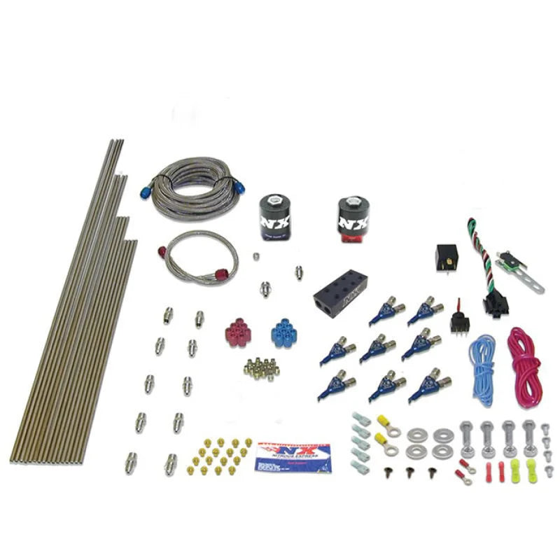 Nitrous Express V8AN Gasoline EFI (100-500HP) Nitrous Kit w/o Bottle - Back View