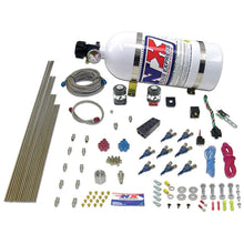 Load image into Gallery viewer, Nitrous Express V8AN Gasoline EFI Nitrous Kit (100-500HP) w/15lb Bottle - Side View