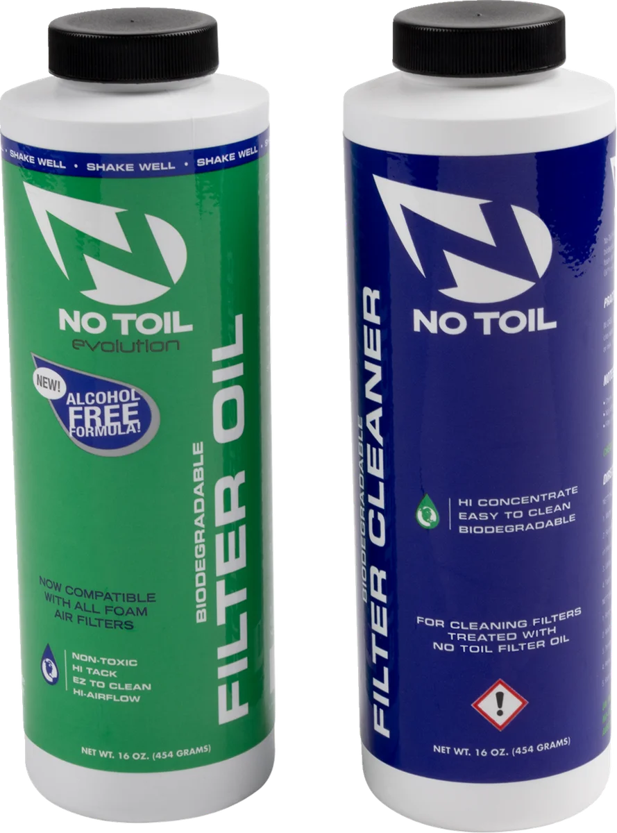 No Toil Evolution Filter Oil, Cleaner, and Rim Grease Kit EV109 - Side View