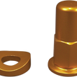 Load image into Gallery viewer, No Toil Rim Lock Nut/Spacer - Kit - Gold NTRK-002 - Side View