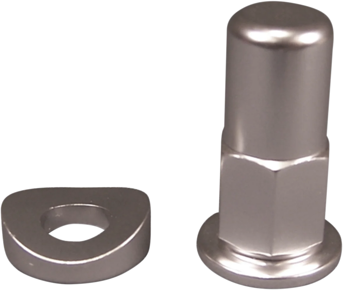 No Toil Rim Lock Nut/Spacer - Kit - Silver NTRK-001 - Side View