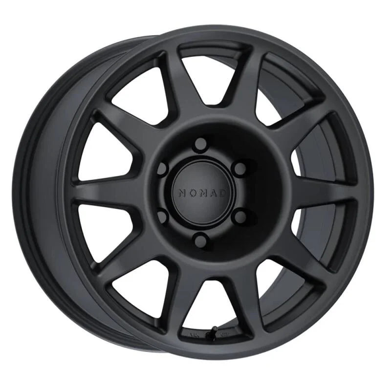 Nomad N505SB Touring 17x8.5in / 5x150 BP / 35mm Offset / 110.5mm Bore - Satin Black