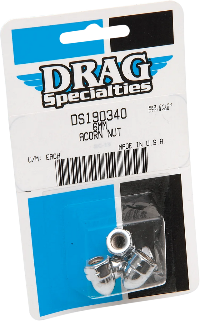 Nut - Acorn - 10 mm DragSpecialties MBP1210 - Side View