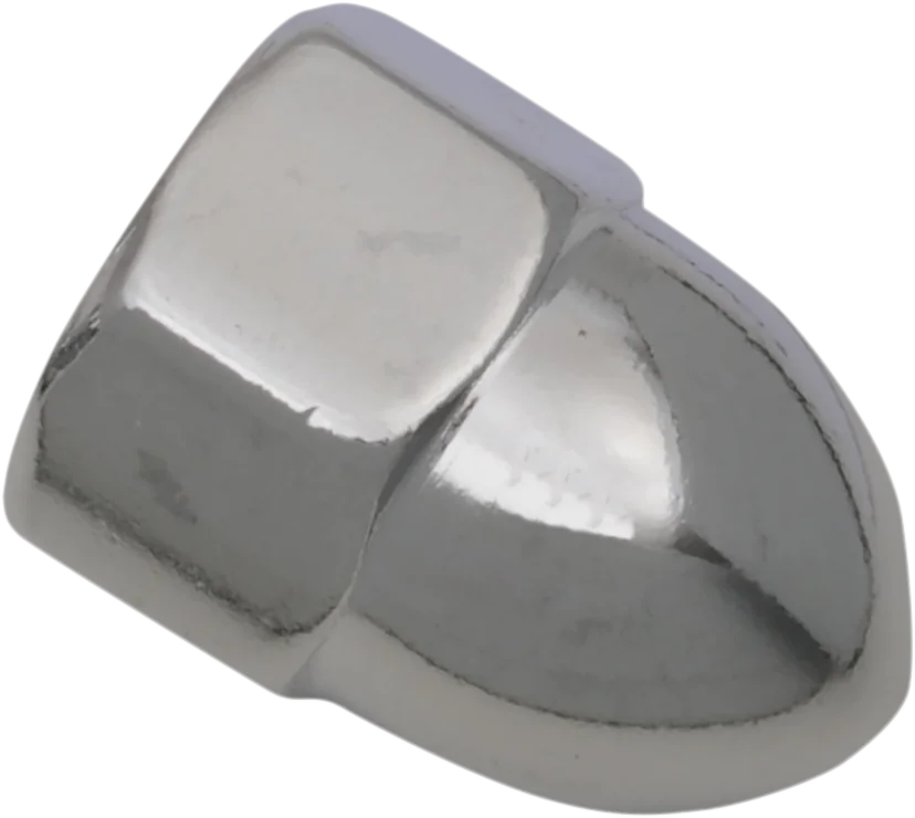 Nut - Acorn - Chrome - 1/2"-13 DragSpecialties MPB111 - Side View