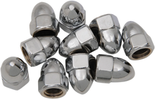 Load image into Gallery viewer, Nut - Acorn - Chrome - 3/8"-24 DragSpecialties MPB108 - Main Product View