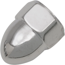 Load image into Gallery viewer, Nut - Acorn - Chrome - 3/8"-24 DragSpecialties MPB108 - Side View
