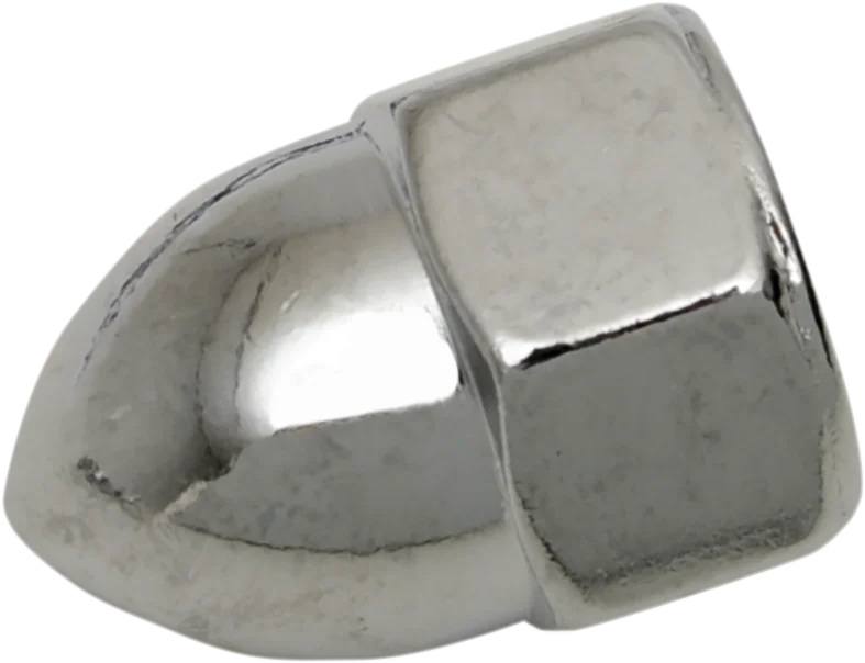 Nut - Acorn - Chrome - 5/16"-18 DragSpecialties MPB105 - Side View