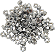 Load image into Gallery viewer, Nut - Hex - 1/4"-28 - Chrome DragSpecialties MPB165 - Side View