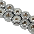 Load image into Gallery viewer, Nuts - Nylon - Chrome - 1/4"-28 DragSpecialties MPB274 - Side View