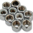 Load image into Gallery viewer, Nuts - Nylon - Chrome - 3/8"-24 DragSpecialties MPB278 - Main Product View