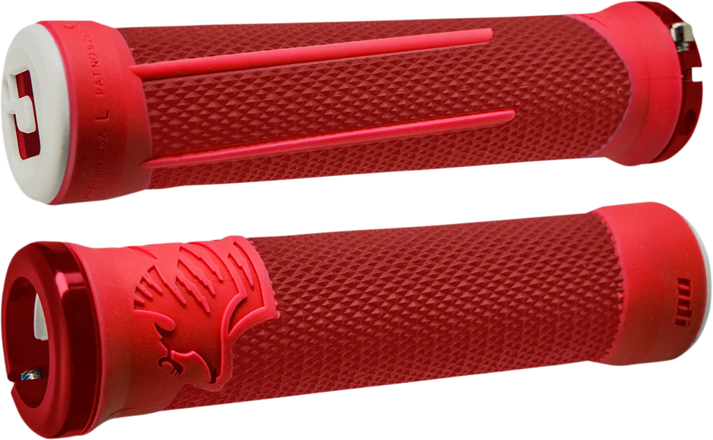 ODI Grips AG-2 MTB Grips - Red/Fire Red D35A2RF-R - Main Product View