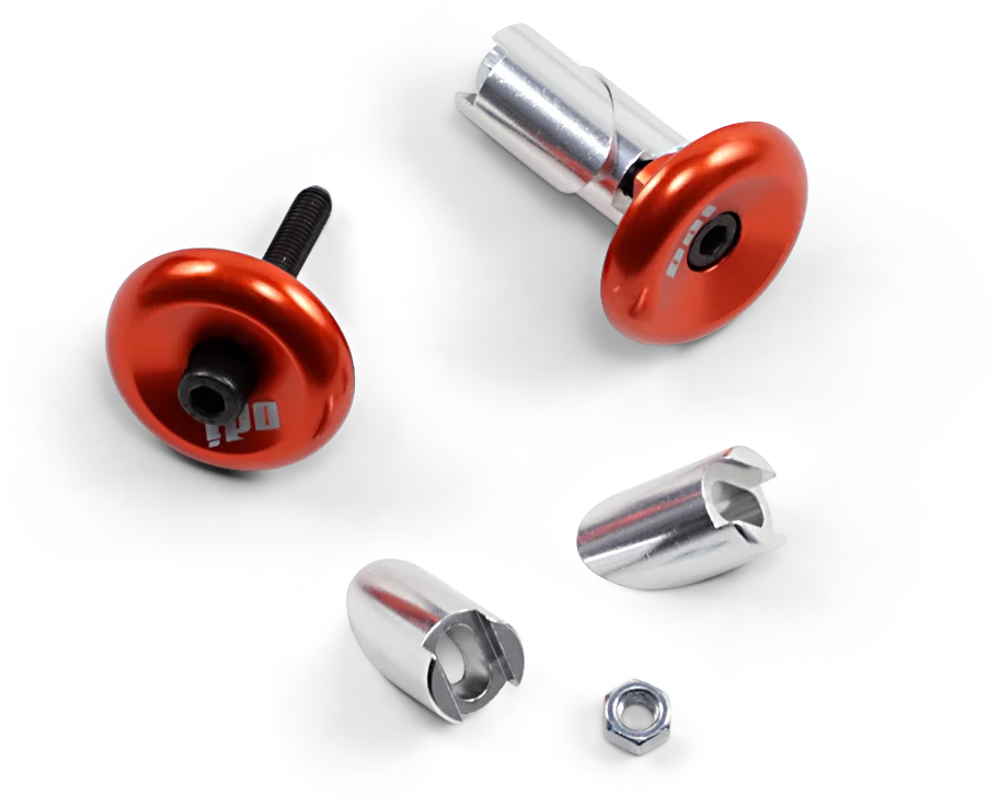 ODI Grips Bar End - Aluminum - Orange F71APO - Main Product View