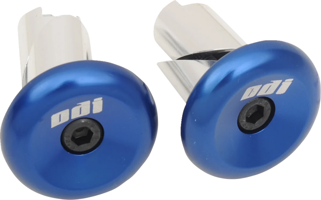ODI Grips Bar End - Aluminum - Orange F71APO - Side View