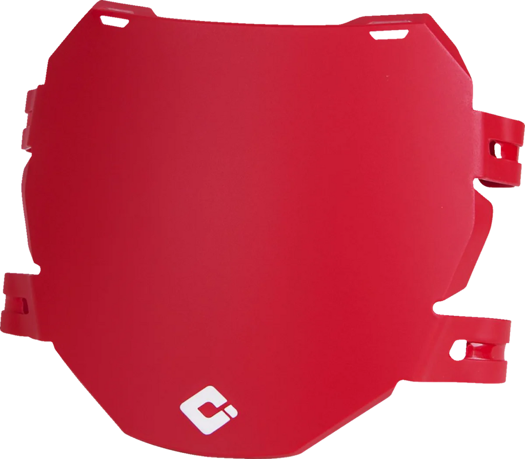 ODI Grips Downhill Number Plate - Front - Aaron Gwin - Red D70DP-R - Main Product View