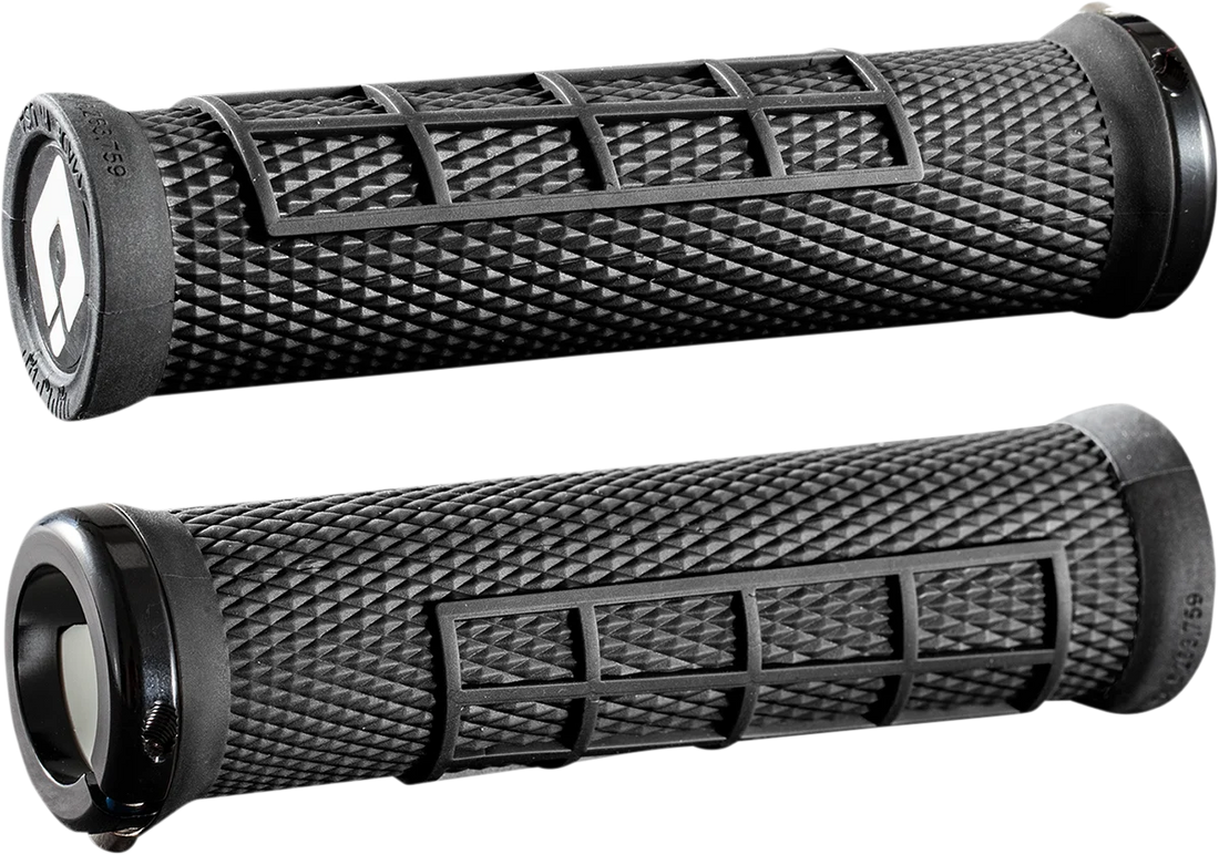 ODI Grips Elite Flow MTB Grips - Graphite/Black D33EFH-B - Side View