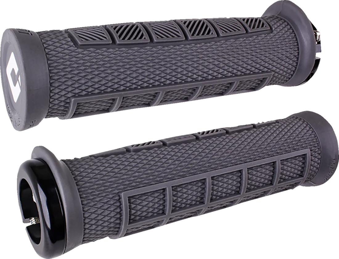 ODI Grips Elite Pro v2.1 Grips - Lock-on - 130 mm - Army Green D33EPAG-B - Side View