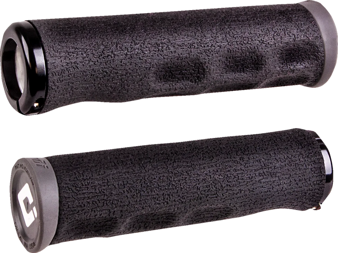 ODI Grips F-1 Series v2.1 Grips - Lock-on - Tinker Juarez Signature Dread Lock - Blue D36DLU-U - Side View