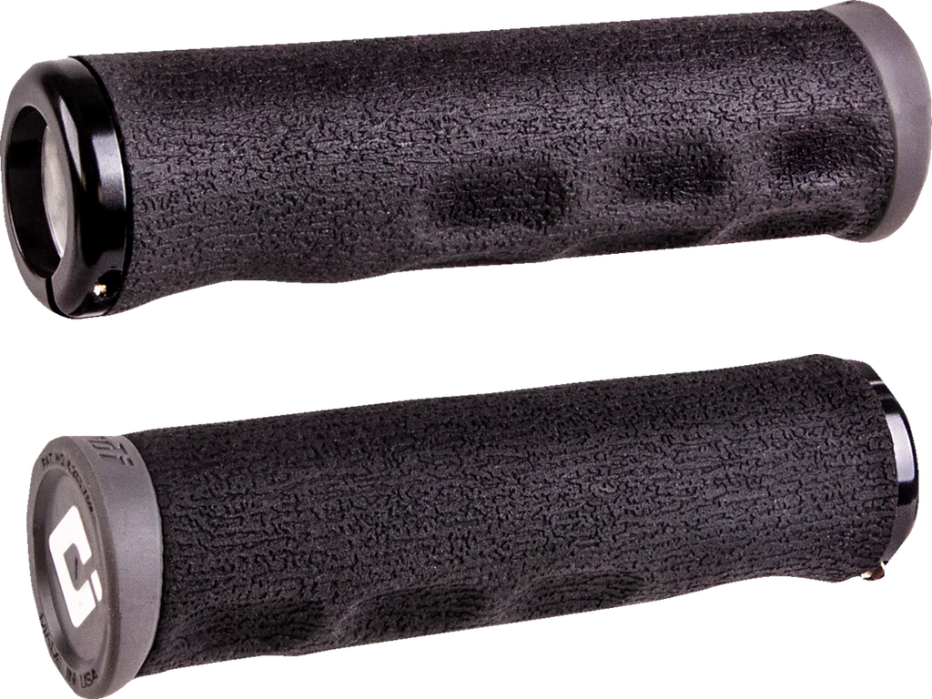 ODI Grips F-1 Series v2.1 Grips - Lock-on - Tinker Juarez Signature Dread Lock - Graphite D36DLH-B - Side View
