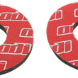 Load image into Gallery viewer, ODI Grips Grip Donuts - Red F70DNR - Main Product View