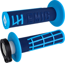Load image into Gallery viewer, ODI Grips Grips - Emig 2.0 - Navy/Cyan H36E2DU - Main Product View