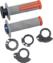 Load image into Gallery viewer, ODI Grips Grips - Emig - Pro - V2 - Gray/Orange H36EPGO - Side View