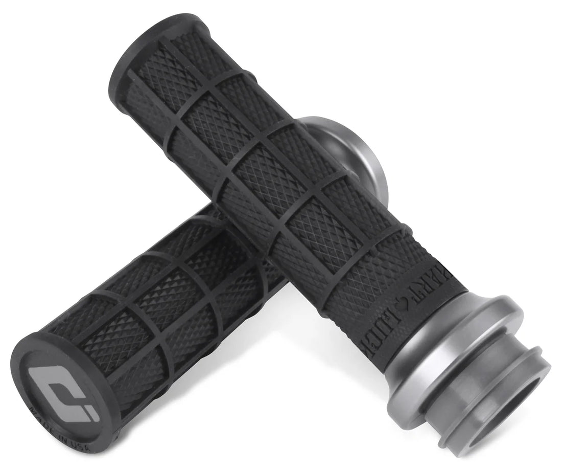 ODI Grips Grips - Hart Luck - TBW - Black/Gunmetal V31HTW-BH-H - Side View